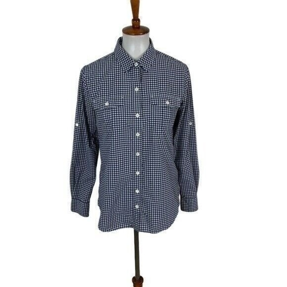 Vineyard Vines Button Down Shirt 4 Blue‎ White Preppy Nautical Coastal Classic
